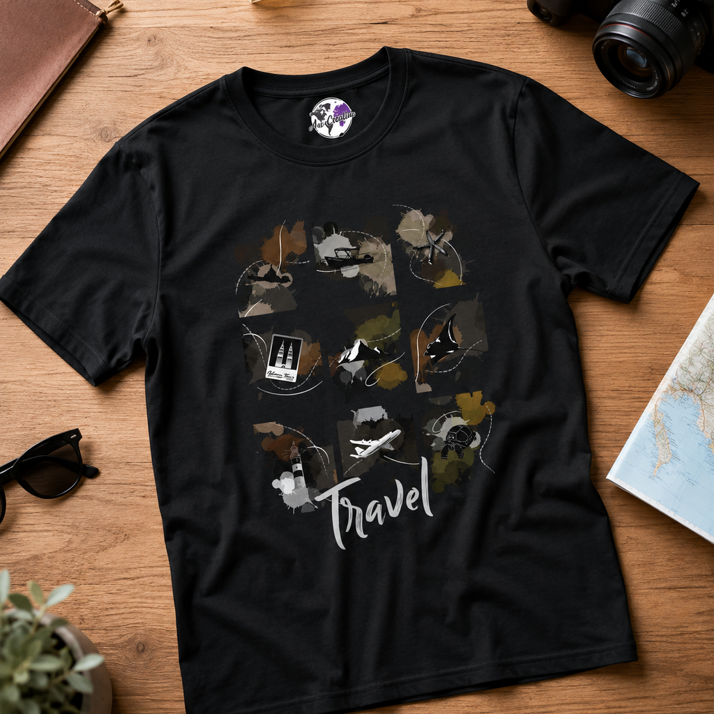 Fragments of Travel  Dark Unisex T-shirt