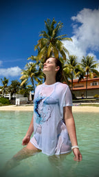 Feather of Inspiration Recycled blend Unisex Crewneck T-shirt