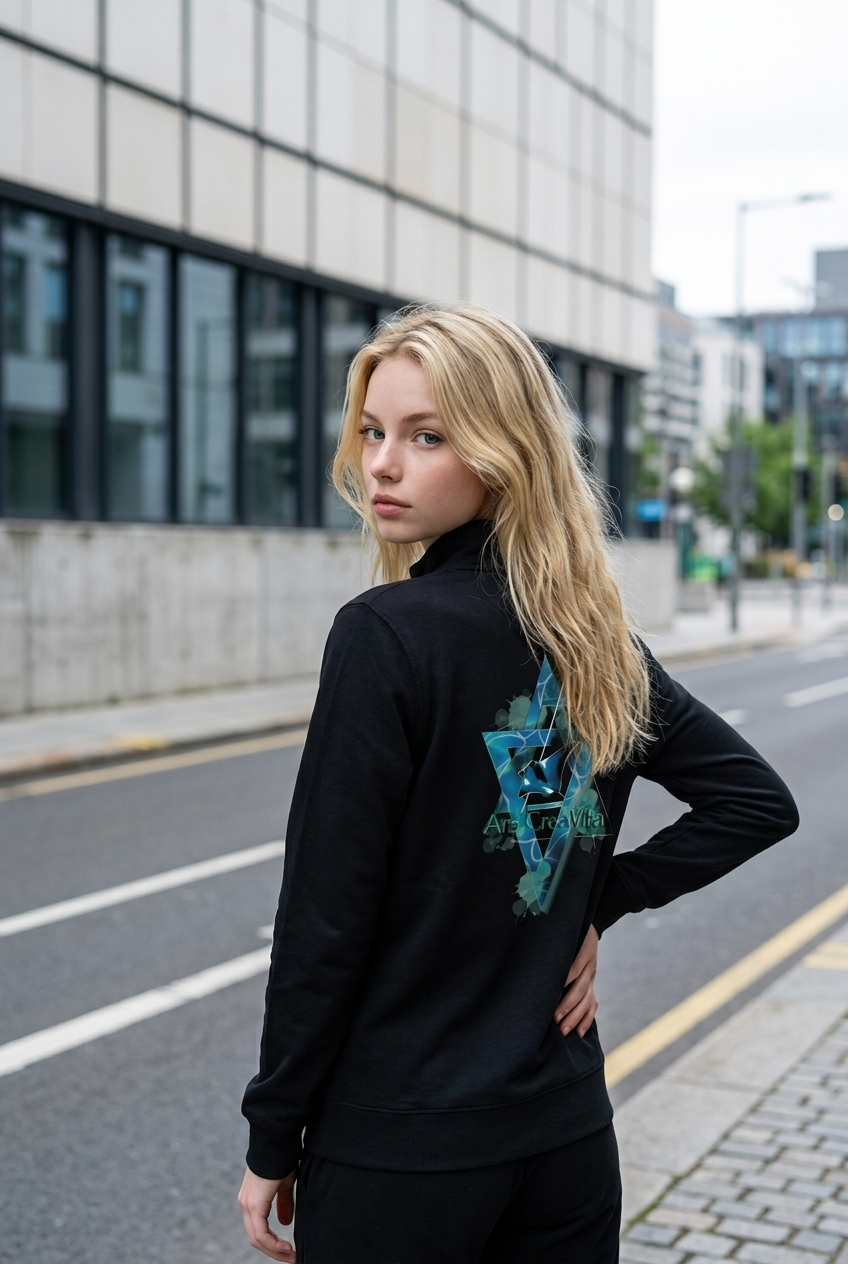 Unisex mikina na zip z recyklované směsi Manta