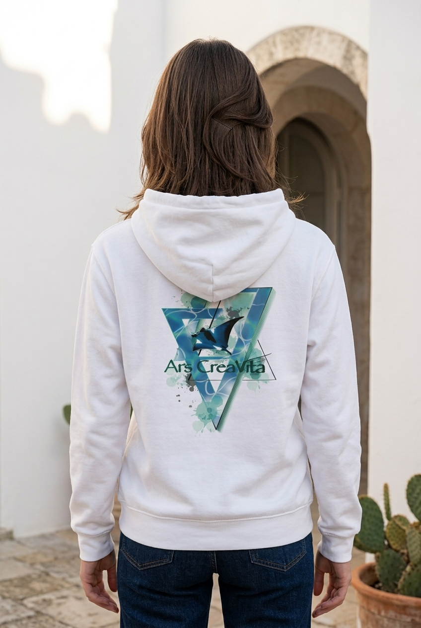Unisex mikina s kapucí z recyklované směsi