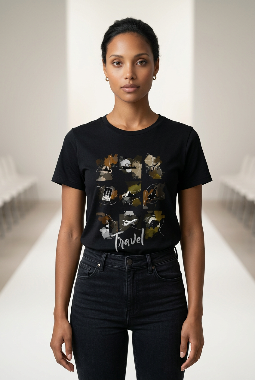 Fragments of Travel  Dark Unisex T-shirt