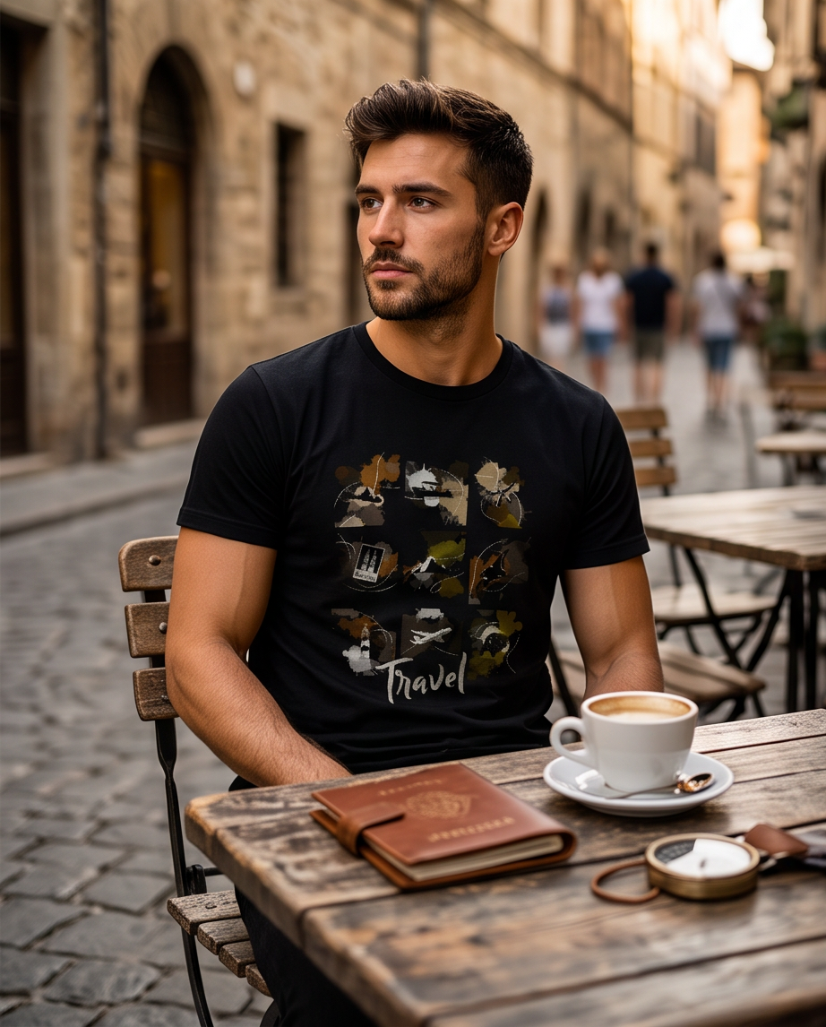 Fragments of Travel  Dark Unisex T-shirt