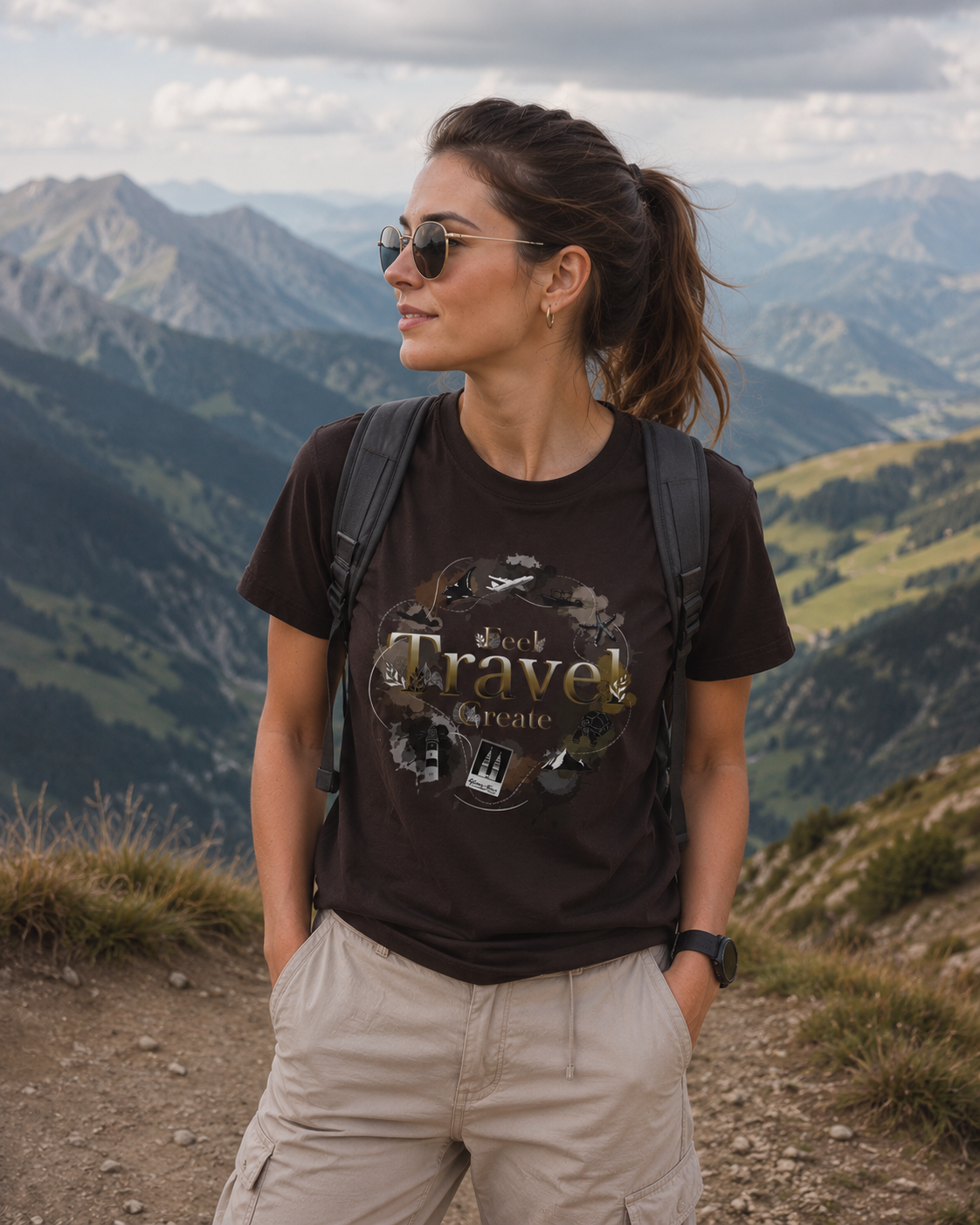 Travel Dark Unisex T-shirt