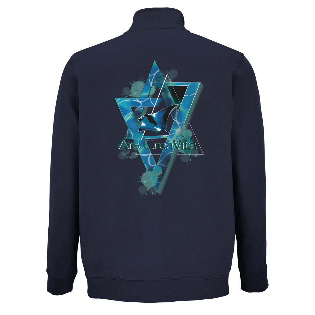 Unisex mikina na zip z recyklované směsi Manta