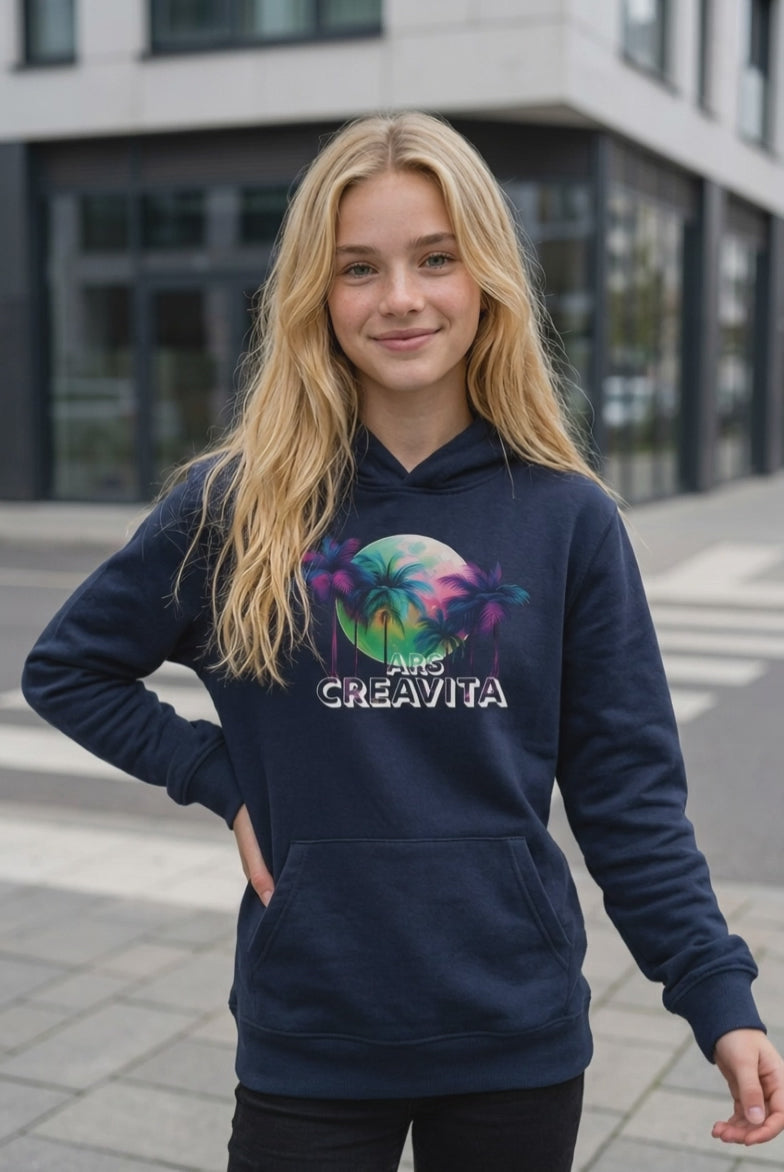 Dětská mikina s kapucí ze směsi recyklovaných materiálů Ars CreaVita