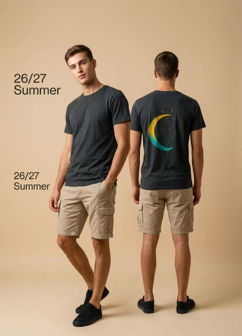 Stillness in Motion T-shirt -potisk na zádech